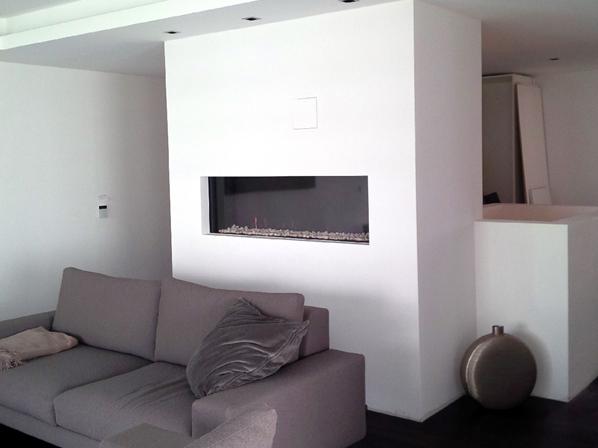 Geschlossene und dekorative offene Gaskamine