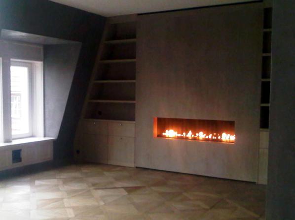 Geschlossene und dekorative offene Gaskamine