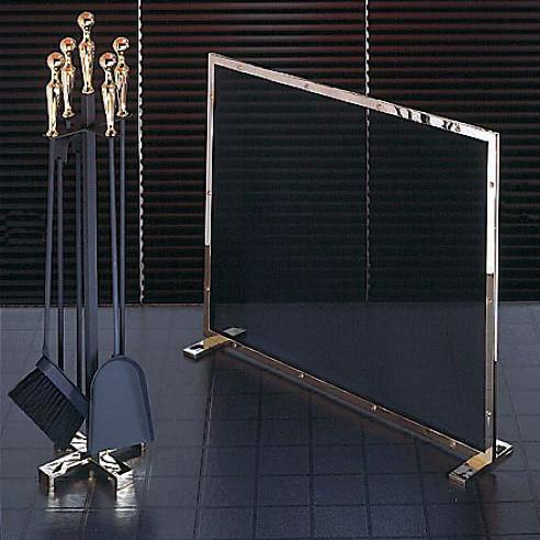 Exklusives Kaminzubehör in Messing, Edelstahl. Chrom, Nickel und Stahl